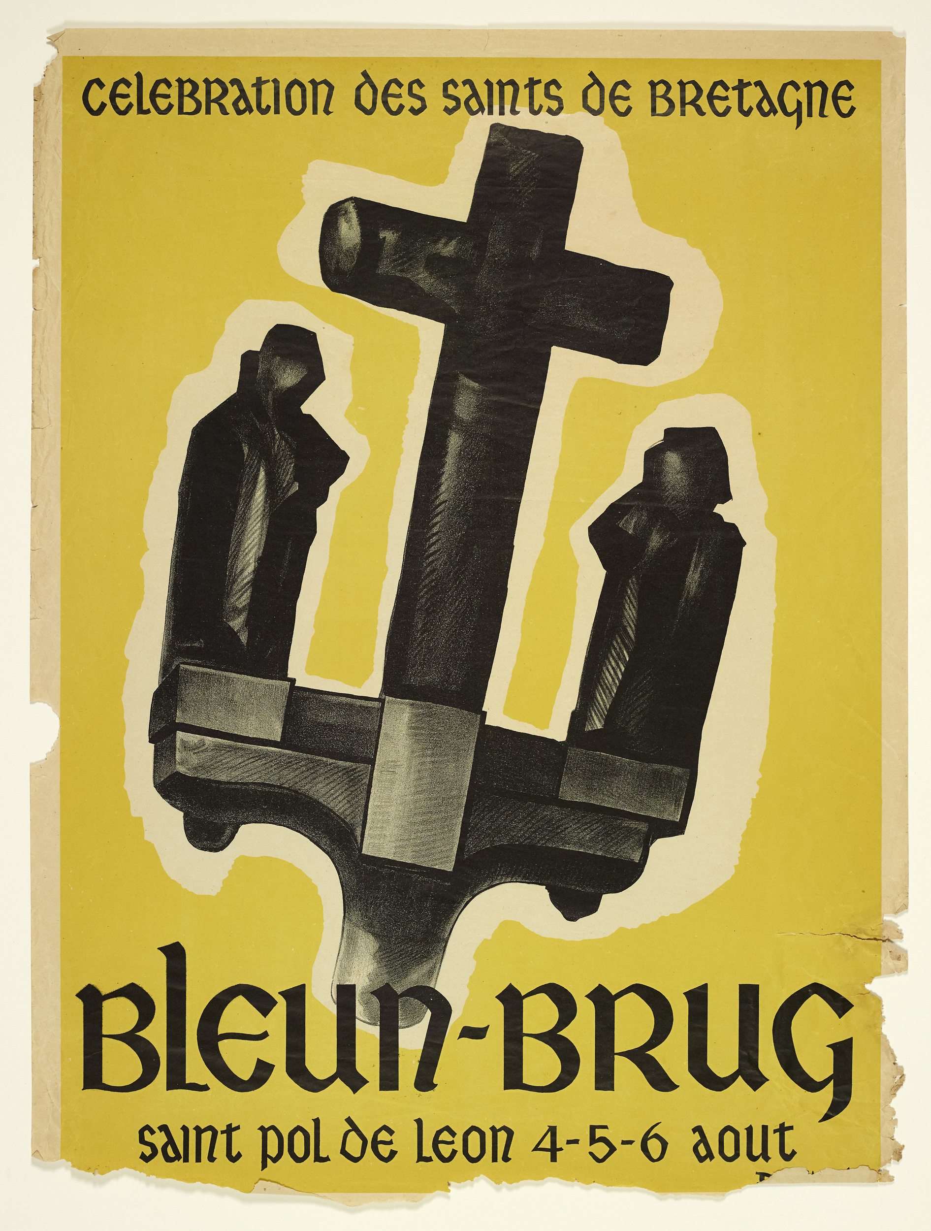 Affiche du Bleun Brug créé par Villard D. (affichiste) en 1950. Source : Collections du musée de Bretagne. Affiche du Bleun Brug créé par Villard D. (affichiste) en 1950. Source : Collections du musée de Bretagne.