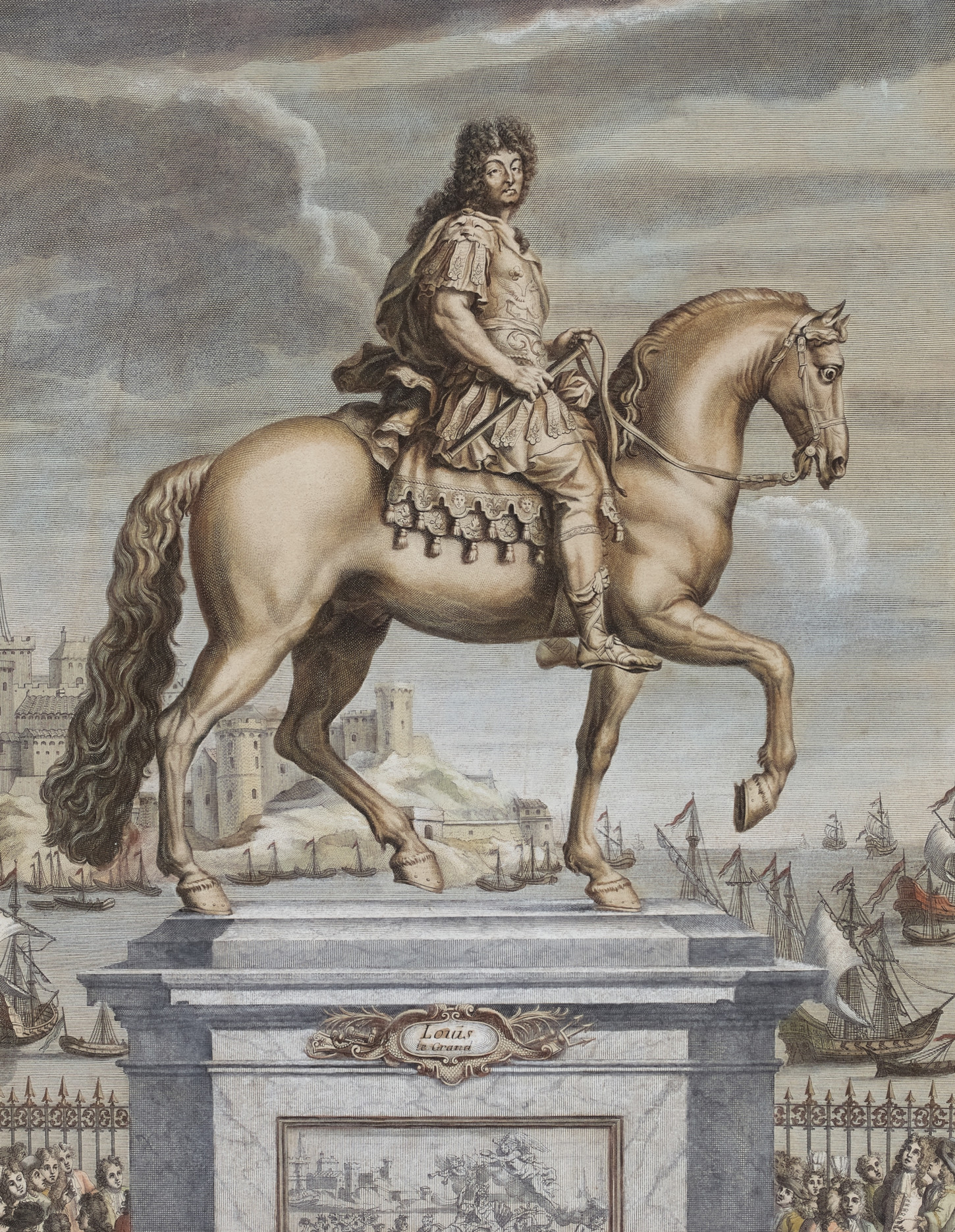 Satue de Louis XIV par Antoine Coysevox (1640 - 1720). Musée de Bretagne: 956.0002.242.