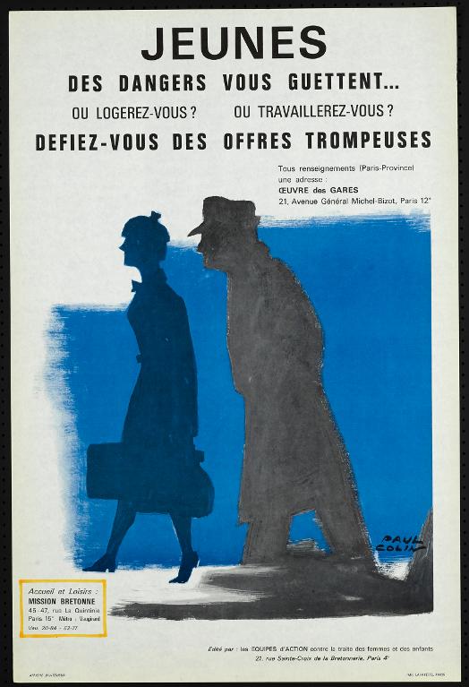 Affiche dessinée par Paul Colin (1892-1985) pour la Mission bretonne de Paris. ADAGP, Paris, 2018 – Source : Collections du Musée de Bretagne, Rennes.