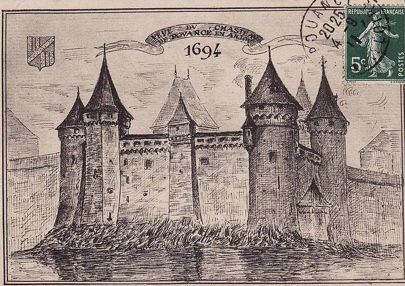 Le château de Pouancé au Moyen Âge - Wikimedia