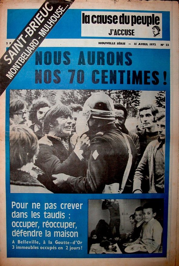 La Cause du Peuple, n°22, 15 avril 1972