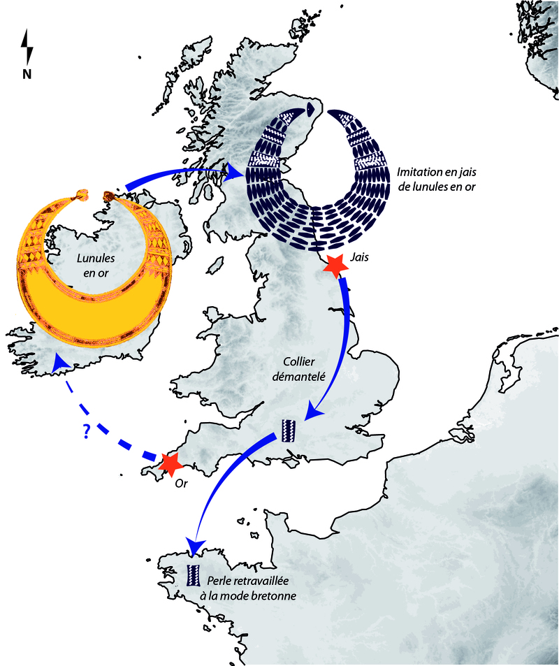 Exemple d’échanges de matières, d’idées et d’objets dans le Nord-Ouest de l’Europe au Bronze ancien : la perle en jais de Kerguévarec (Plouyé, Finistère)