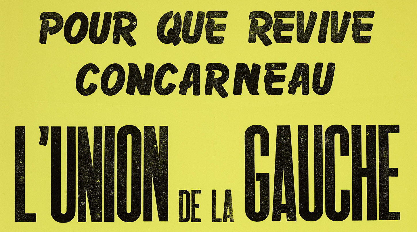 Affiche pour les élections municipales de 1977 (détail). Musée de Bretagne: 977.0053.25.10.