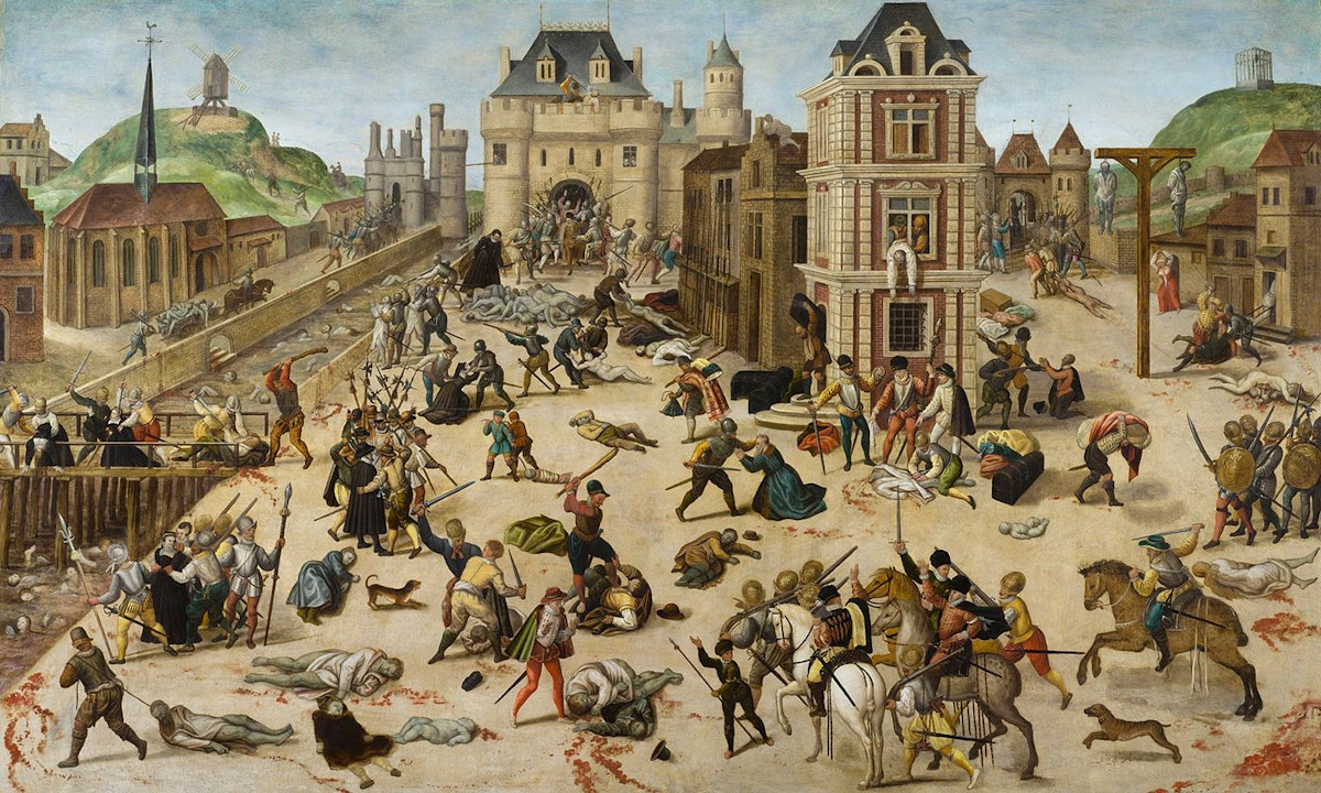 Le massacre de la Saint-Barthélémy. Peinture de François Dubois. Musée cantonal des Beaux-Arts, Lausanne / Wikicommons.