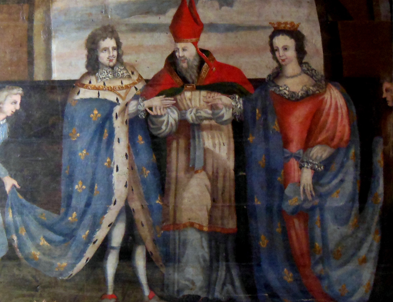 Mariage de Jean IV avec Jeanne de Navarre en l'église de Saint-Clair de Saillé (Loire-Atlantique). Wikicommons.