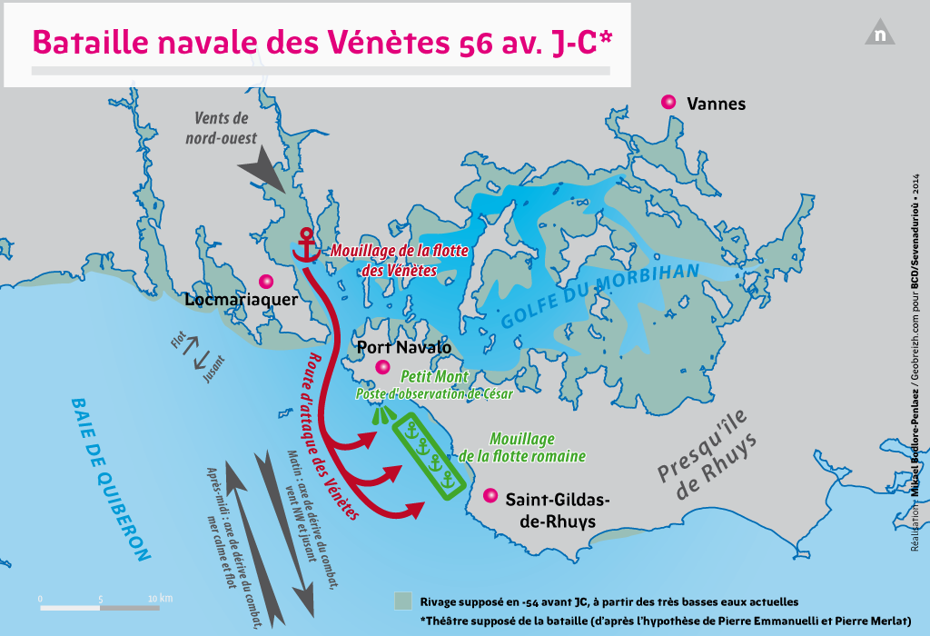 Bataille navale des Vénètes 56 av. JC