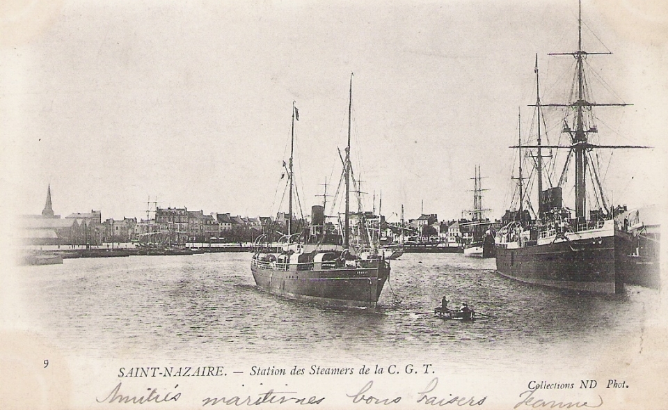 Bassin Sant-Nazer début année 1890 - Coll. Hubert Chémereau  