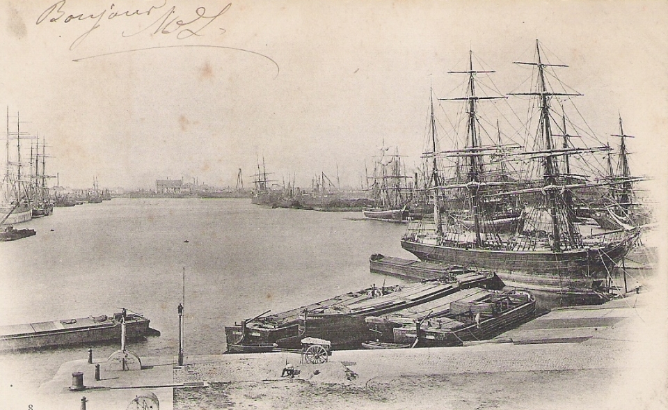 Bassin de Penhoët 1880 - Coll. Hubert Chémereau