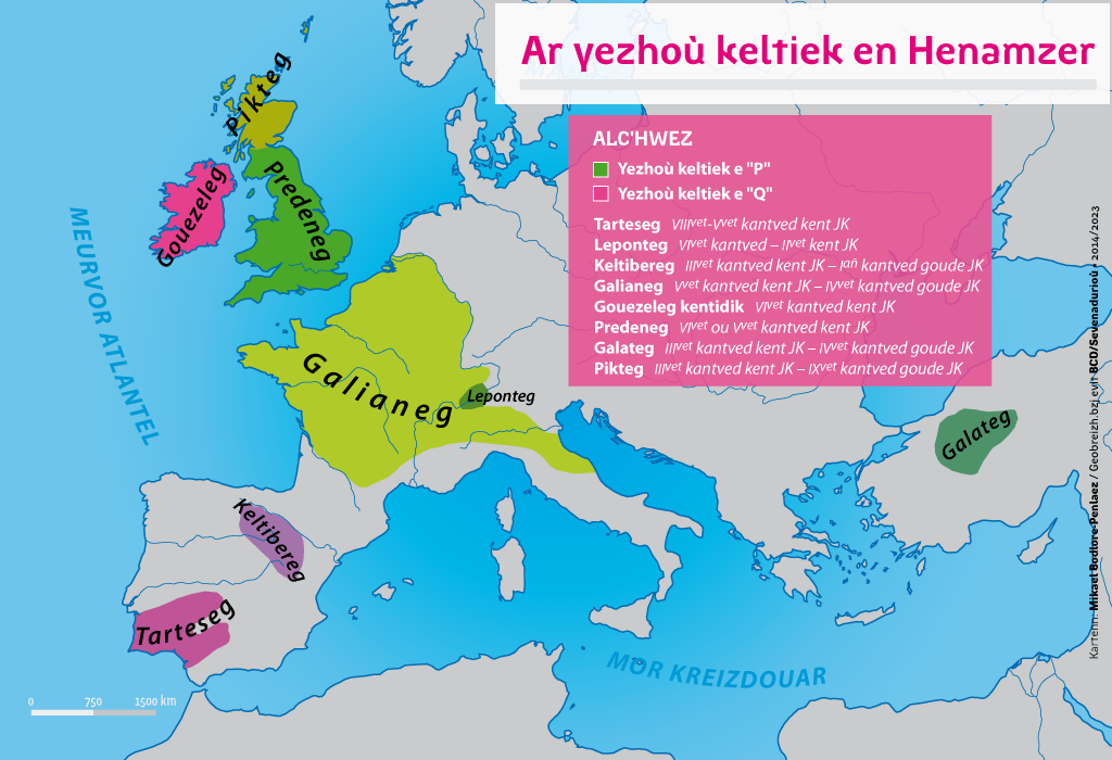 Ar yezhoù keltiek en Henamzer