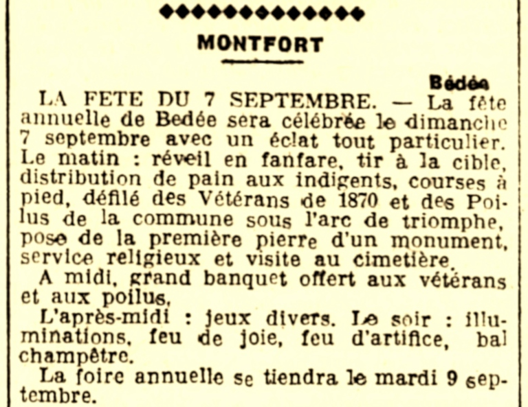 Article publié le 25 août 1919 par L'Ouest-Eclair. Gallica / Bibliothèque nationale de France.