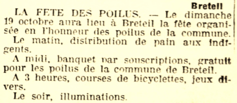 Article publié dans l'édition du 13 octobre 1919 de L'Ouest-Eclair. Gallica / Bibliothèque nationale de France.